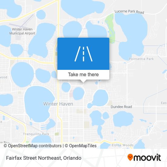 Fairfax Street Northeast map