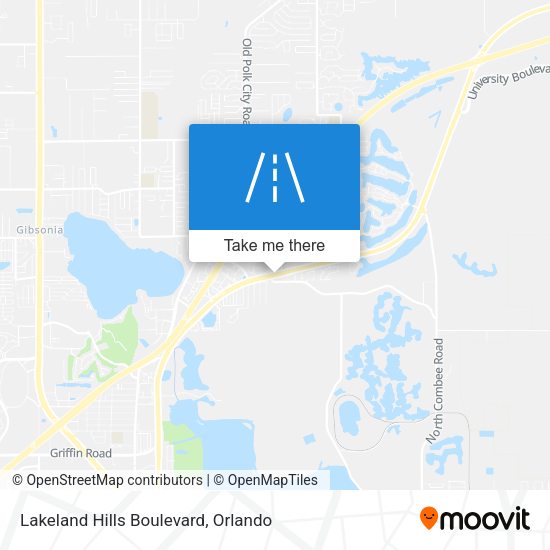 Lakeland Hills Boulevard map
