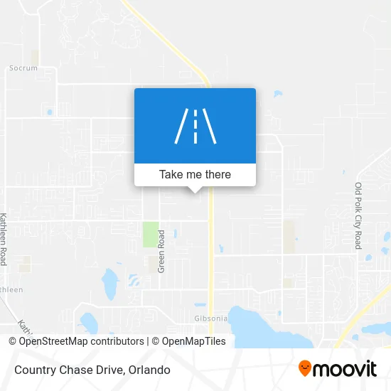 Country Chase Drive map