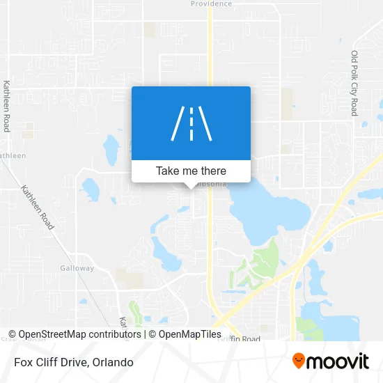 Fox Cliff Drive map