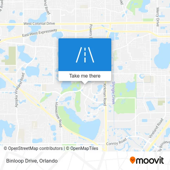 Binloop Drive map