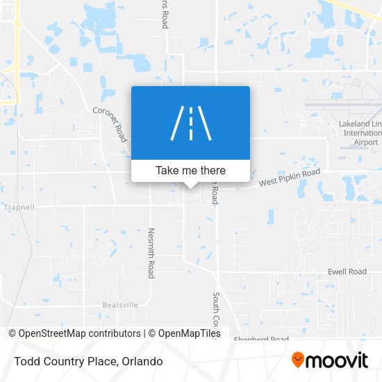 Mapa de Todd Country Place