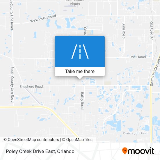 Poley Creek Drive East map