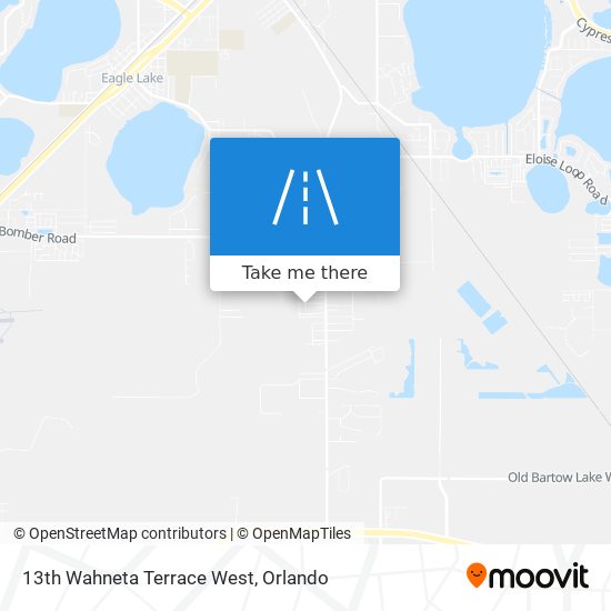 13th Wahneta Terrace West map