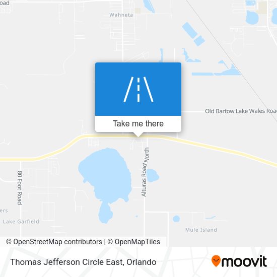 Thomas Jefferson Circle East map