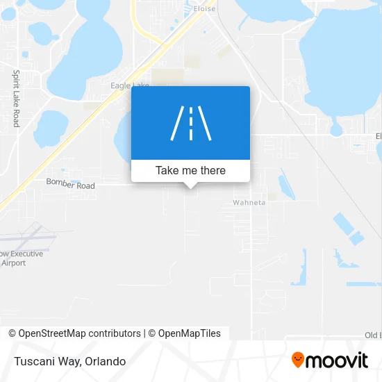 Tuscani Way map