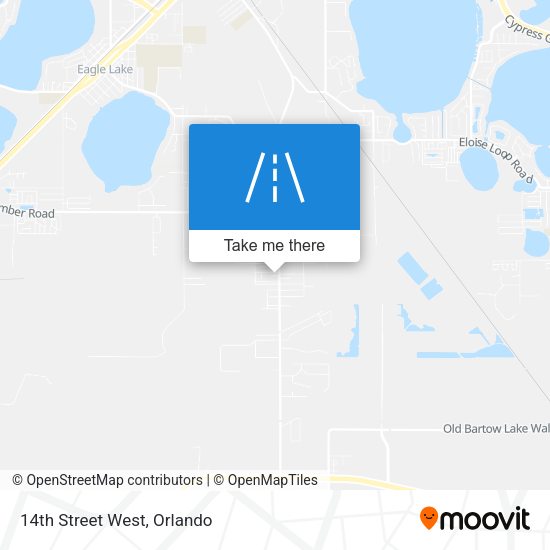 Mapa de 14th Street West