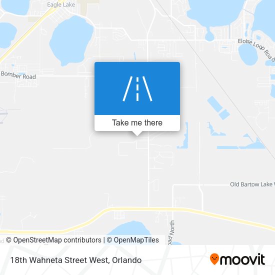 18th Wahneta Street West map