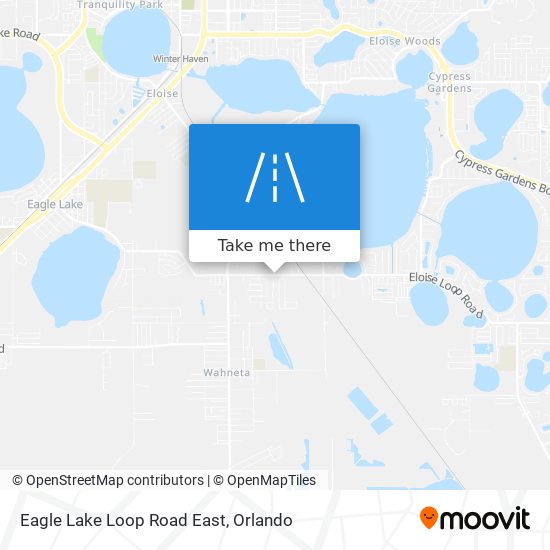 Eagle Lake Loop Road East map
