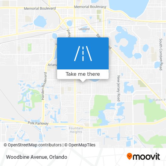 Mapa de Woodbine Avenue