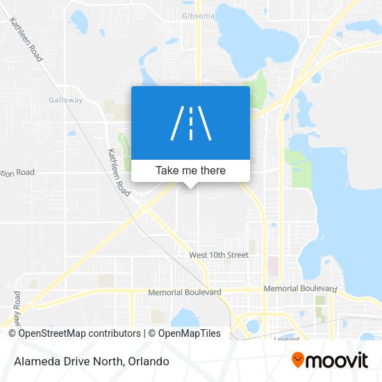Alameda Drive North map