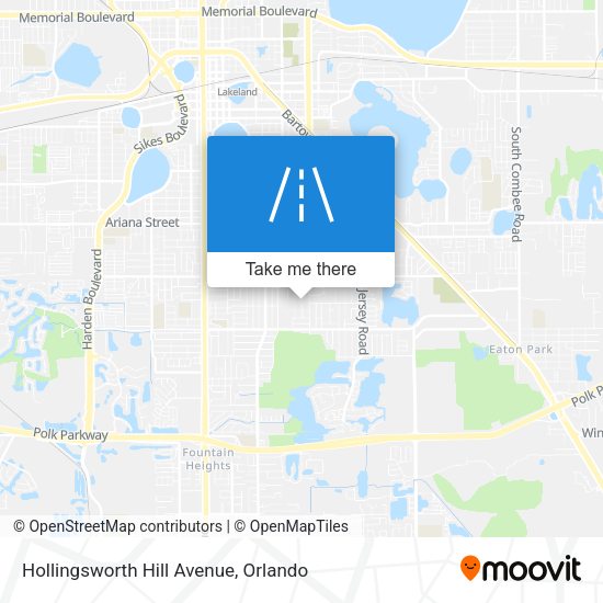 Hollingsworth Hill Avenue map
