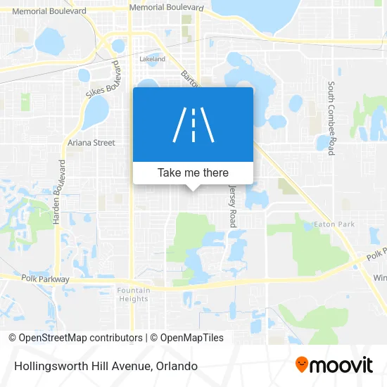Hollingsworth Hill Avenue map