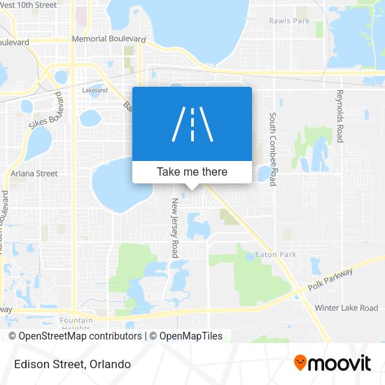 Edison Street map