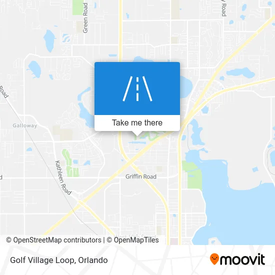 Golf Village Loop map