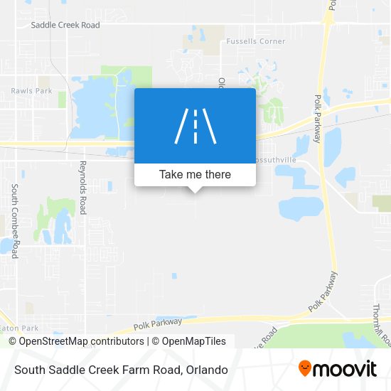 South Saddle Creek Farm Road map