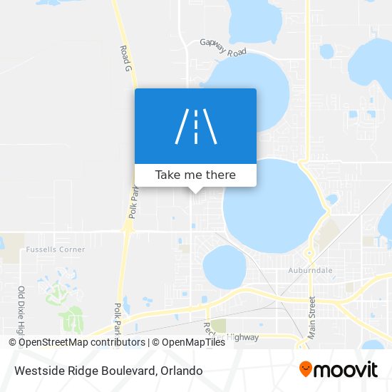 Mapa de Westside Ridge Boulevard