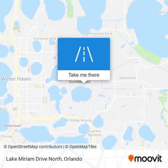 Lake Miriam Drive North map