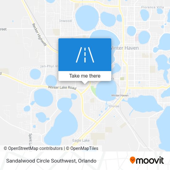 Mapa de Sandalwood Circle Southwest