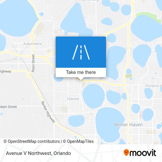 Avenue V Northwest map