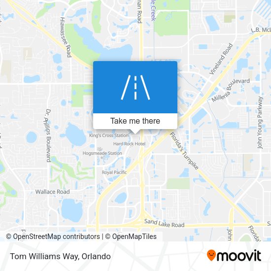 Mapa de Tom Williams Way