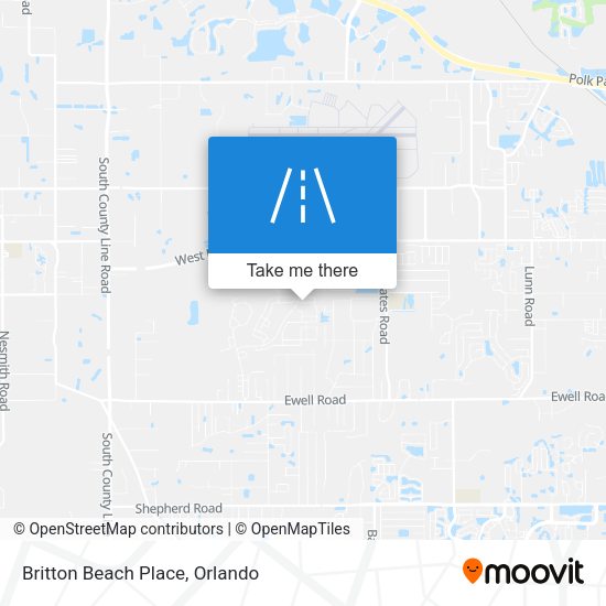 Britton Beach Place map