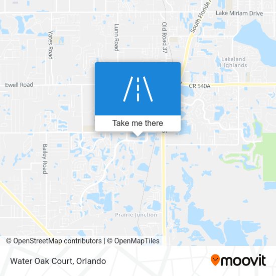 Mapa de Water Oak Court