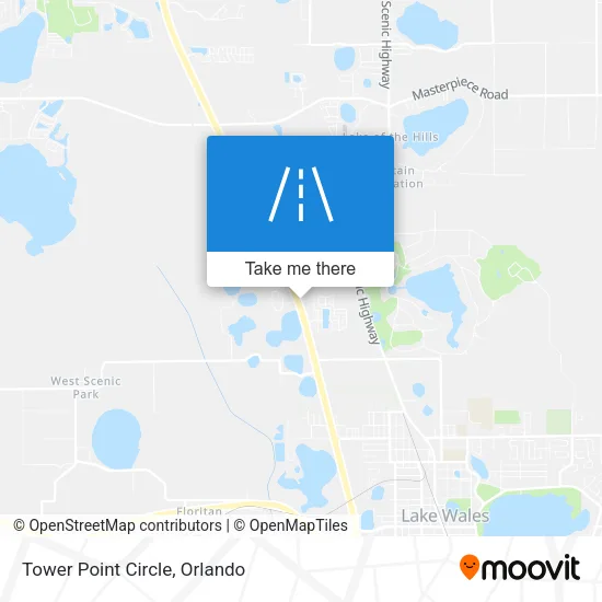 Tower Point Circle map