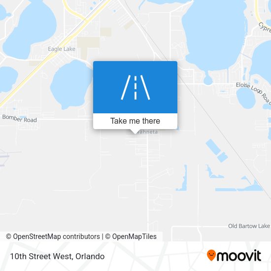 Mapa de 10th Street West