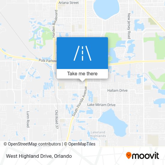 Mapa de West Highland Drive