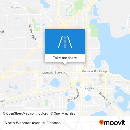 North Webster Avenue map