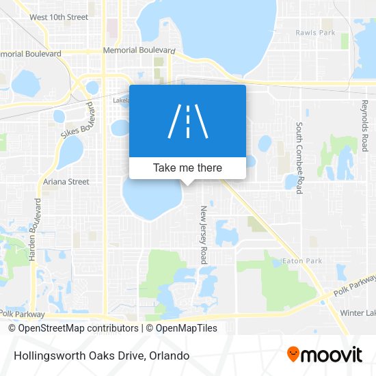 Hollingsworth Oaks Drive map