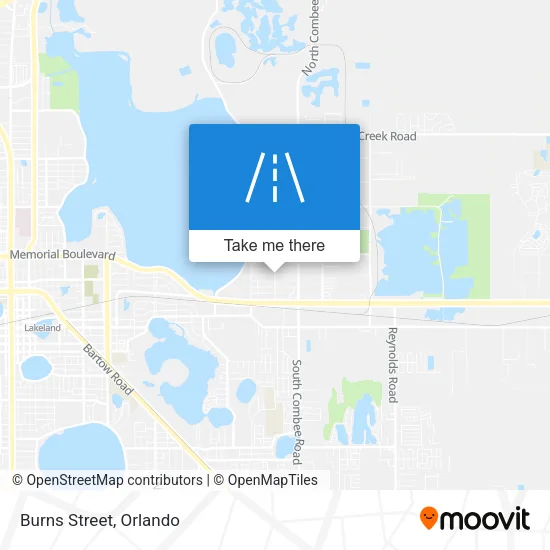 Burns Street map