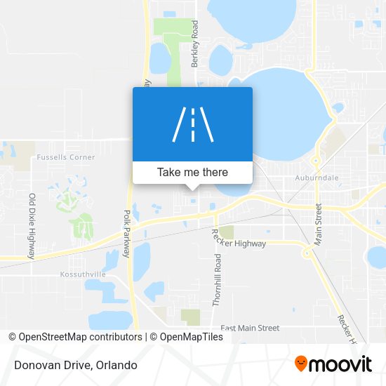 Mapa de Donovan Drive