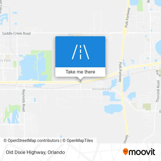 Old Dixie Highway map