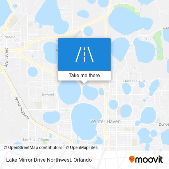 Mapa de Lake Mirror Drive Northwest