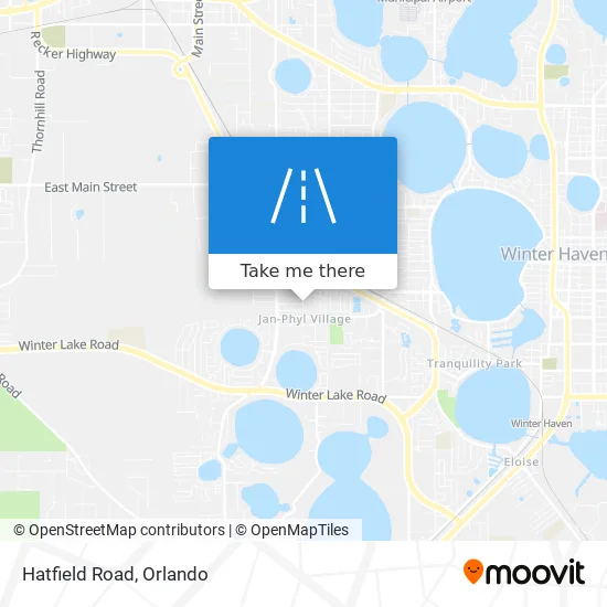 Hatfield Road map