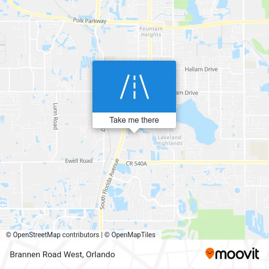 Brannen Road West map