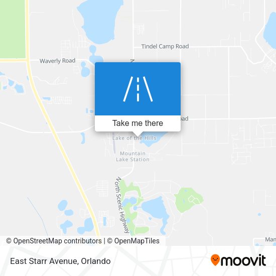 Mapa de East Starr Avenue