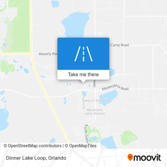 Dinner Lake Loop map