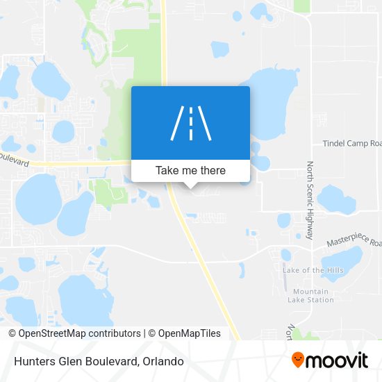 Hunters Glen Boulevard map
