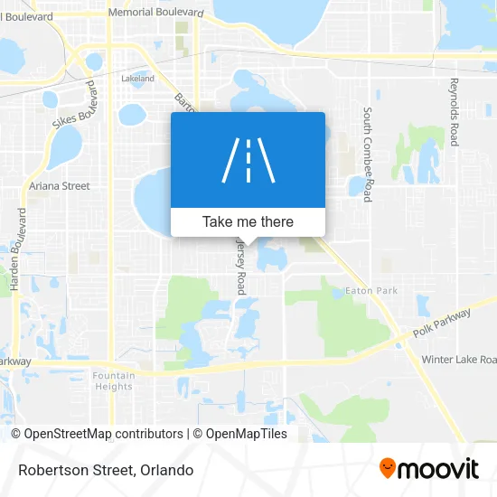 Robertson Street map
