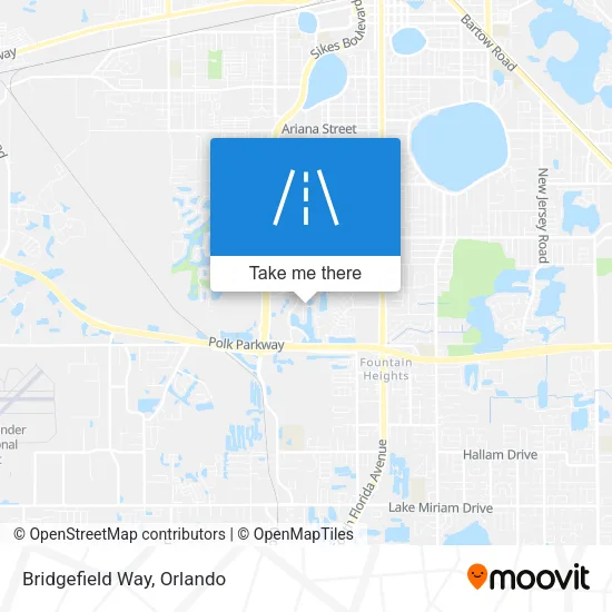 Mapa de Bridgefield Way