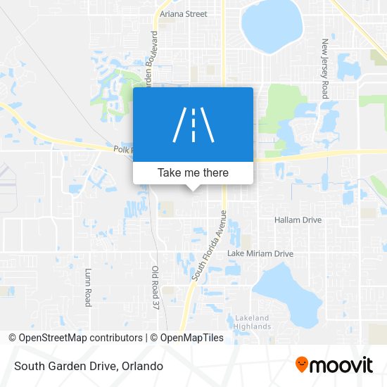 South Garden Drive map