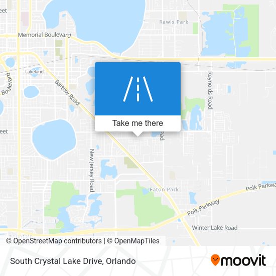 South Crystal Lake Drive map