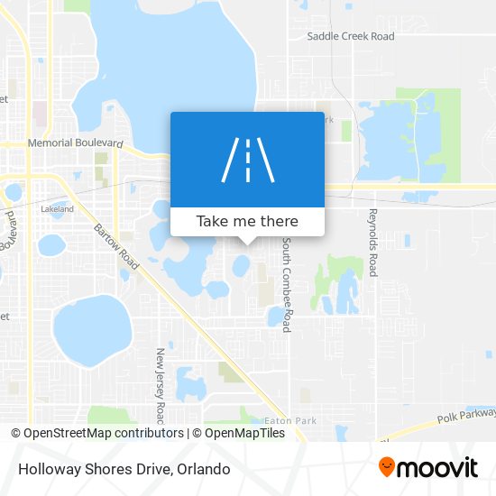 Holloway Shores Drive map