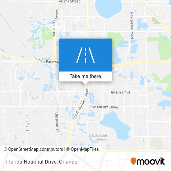 Florida National Drive map