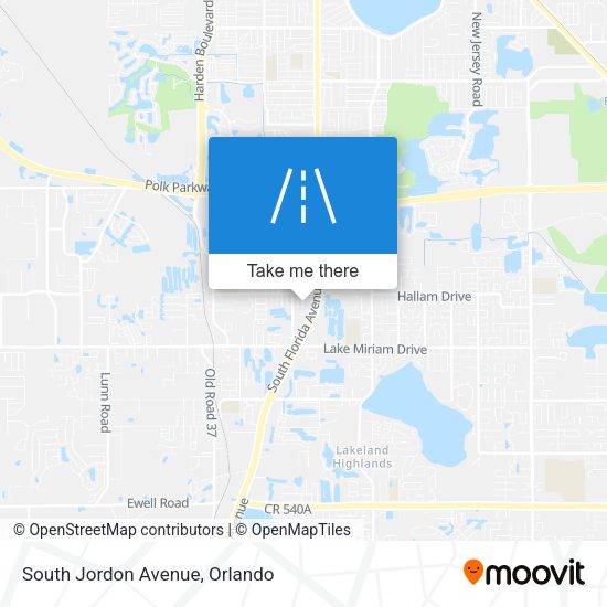 South Jordon Avenue map