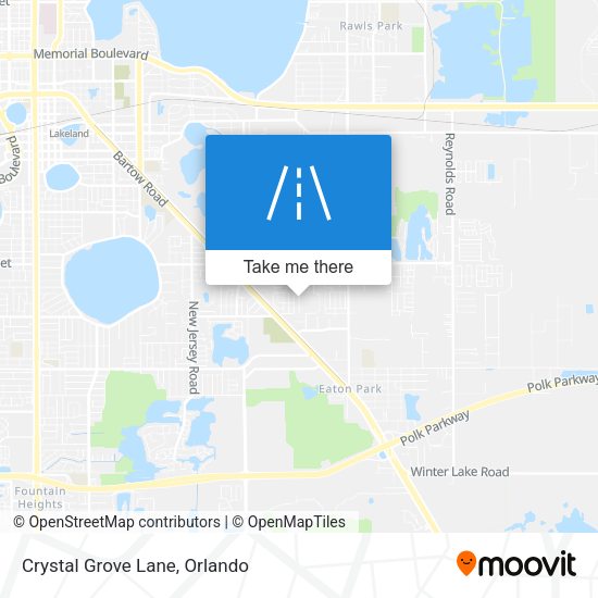Crystal Grove Lane map