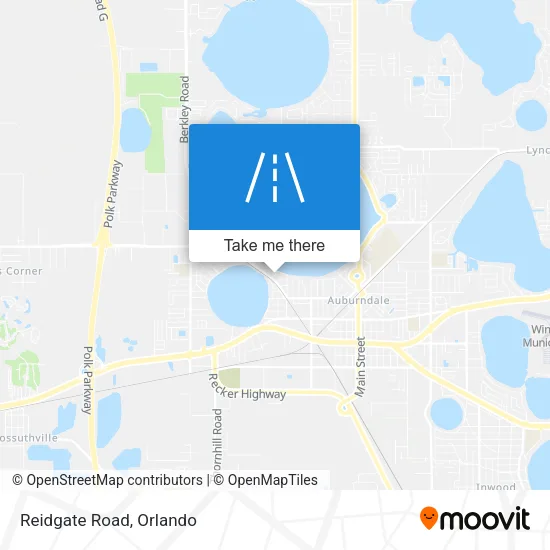 Reidgate Road map